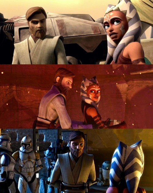 buckybitchinbarnes: star wars: the clone wars meme | (3/7) relationship→  Obi Wan &amp