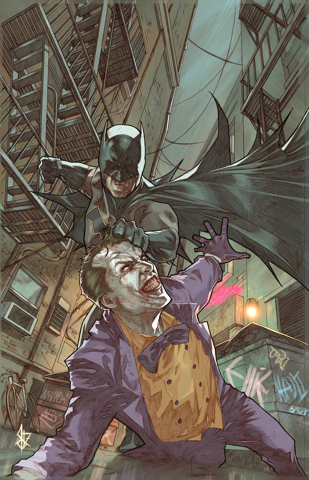 BATMAN NOTES — Batman vs Joker in Gotham by Bentti Bisson