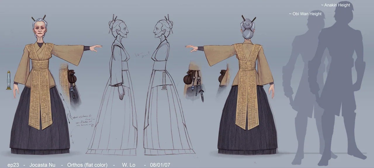 The Clone Wars Archives — concept design of Jocasta Nu, Chief Librarian  of...