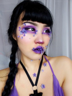 michellemoe: cutiepie harness purple makeup