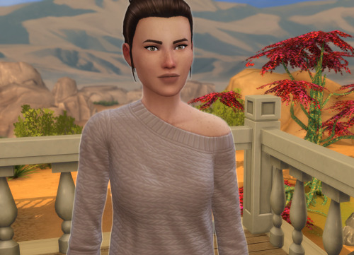 Star Wars: TFA in Sims 4 (click pics for captions!)Custom content used:Rey’s Hairstyle by Kiara Zurk