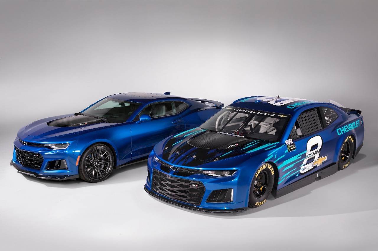 generalmotorsmotorama:  GM reveals 2018 Chevrolet Camaro ZL1 NASCAR Stock Car.