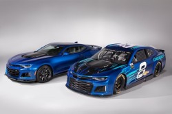 generalmotorsmotorama:  GM reveals 2018 Chevrolet Camaro ZL1 NASCAR Stock Car.