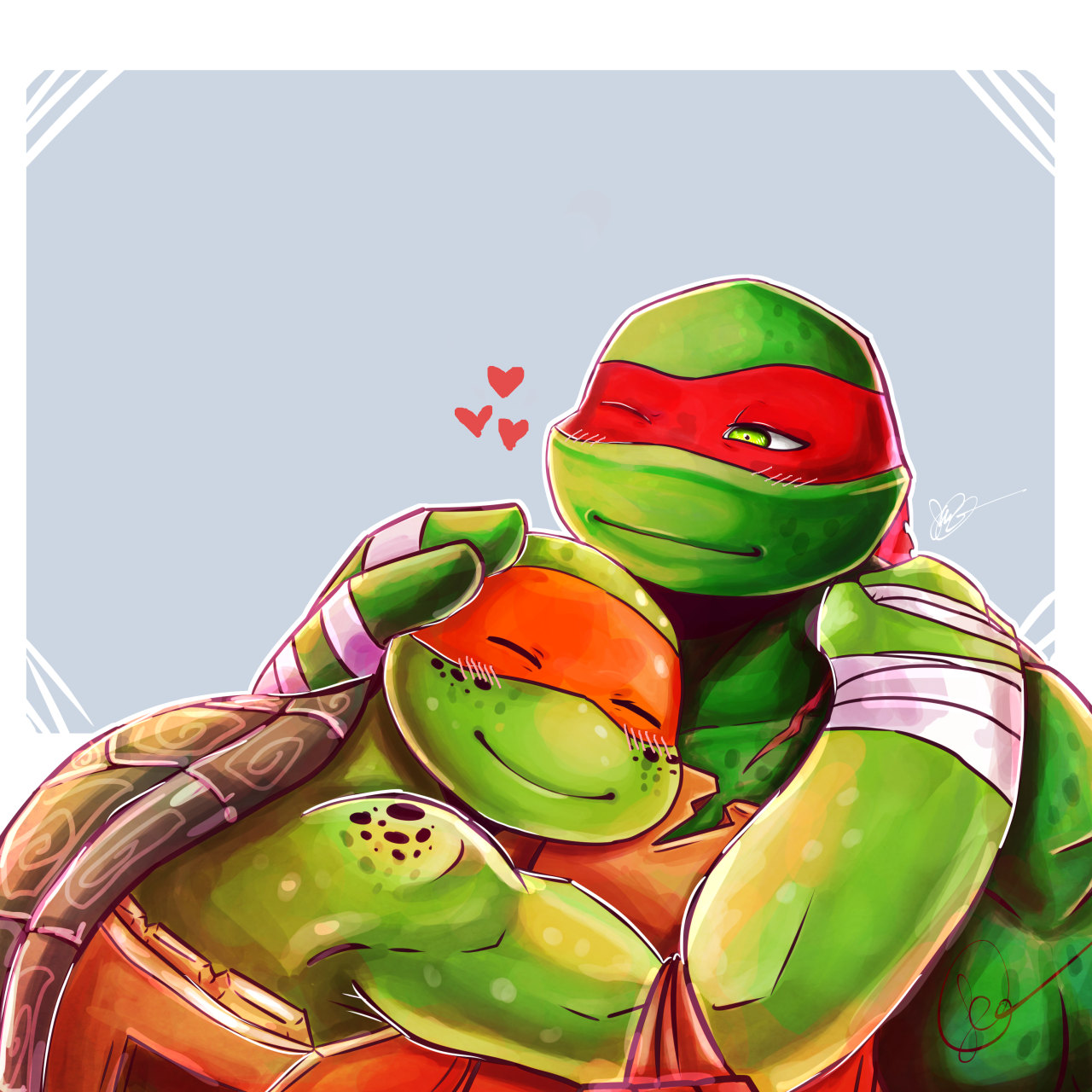 levys-art-blog:  A hug a day will keep the sadness away~!