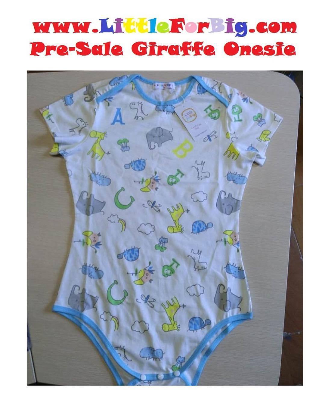 littleforbig:  LittleForBig Giraffe Onesie Pre-Sale  Since LittleForBig announced