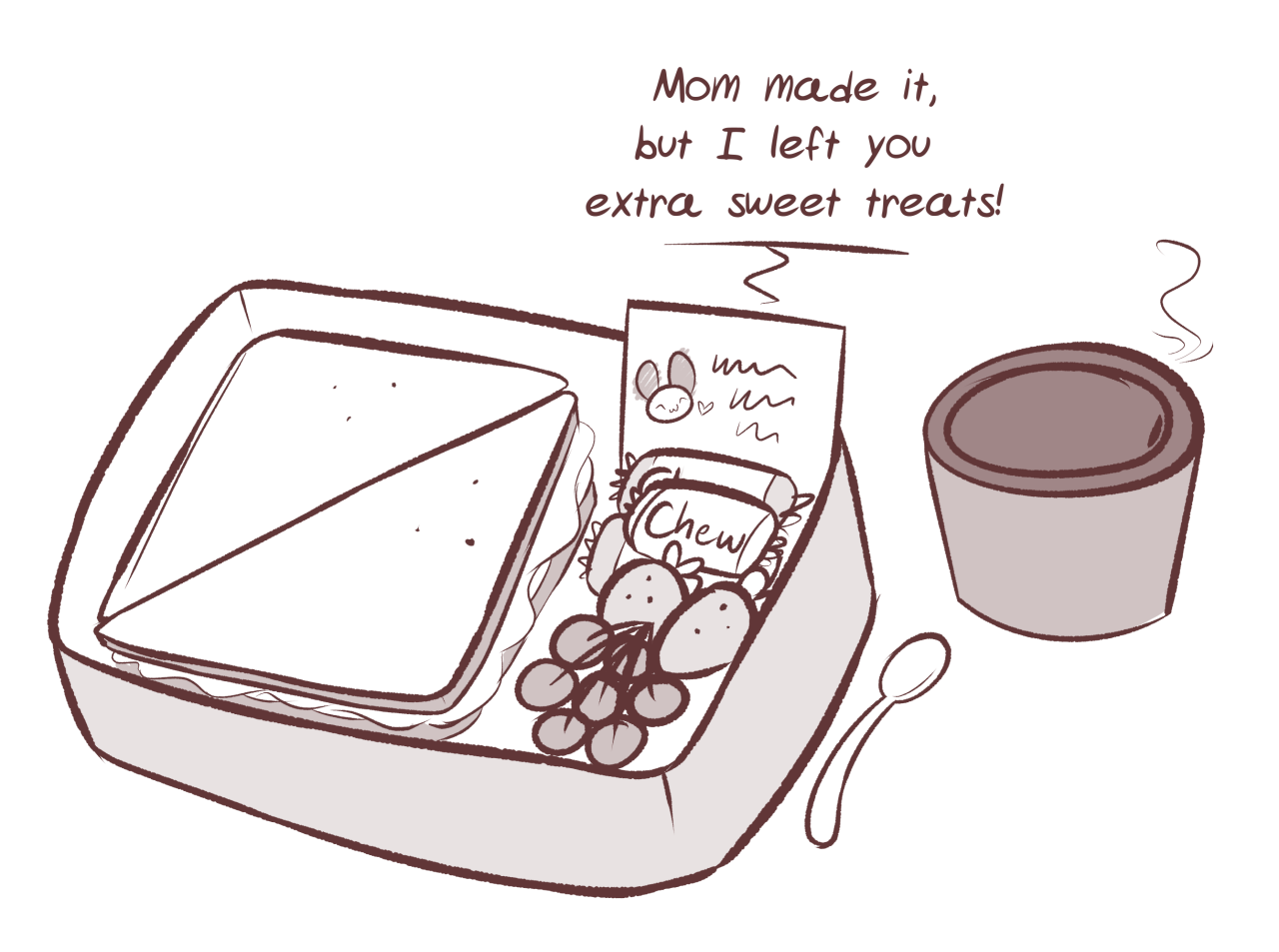 theartmanor:Sneaks some candy into his lunch.x3 D’aww~