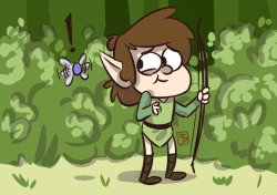 tawnaduncan:  I’m so ready for this to be an AU, Elf Dipper is such an adorable dork 