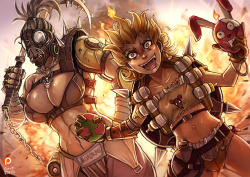 kachimahan:  Overwatch Genderbend no 10 ,11Character : Roadhog , Junkrat / Overwatchsupport me for more stuff here : www.patreon.com/chanit thank ya 