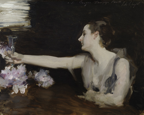 Madame Gautreau Drinking a ToastJohn Singer Sargent (American; 1856–1925)1882–3Oil on panelIsabella 