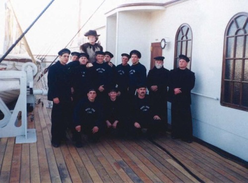 Titanic extras - behind the scenesRosarito, Mexico, 1996-1997.