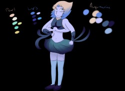 senpai-sonic:  Aquamarine (Pearl/Lapis Fusion)