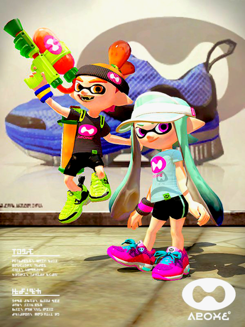 finalsmash: splatoon gear brand promotionals