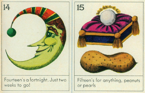 John Alcorn, illustration for calendar Count up to Christmas – Make a merry little set of cards to h