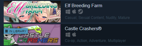 saturdaynightslammasters:  saturdaynightslammasters: i scrolled down the fucking casual games list and this made me fucking cry this is so funny i hate steam 