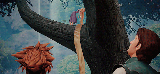 thechocobros:  #Sora, Donald, Goofy and Flynn dealing with Rapunzel’s moods is