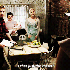 thecrazycorgilady:  oh right, like your dress is so much more periodical, Elsa. it’s