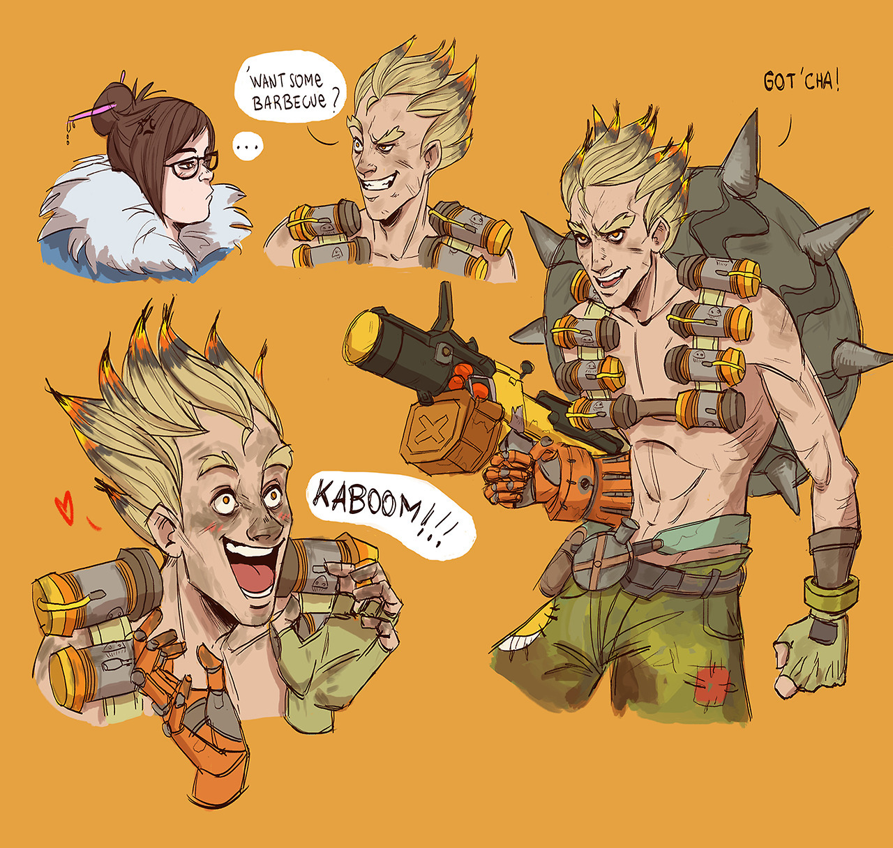 laurene-desoutter: “WHO WANTS SOME BARBECUE ??! Huh huh…!”  (My main &lt;3)