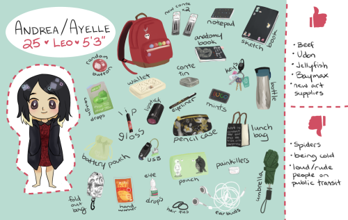 I did one of those meet the artists things! I have so much random crap in my bag&hellip;