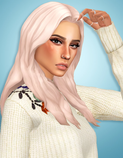 wild-pixel: Lana Hair A cute simple hair I’ve had in my wip folder forever! Female Teen to el