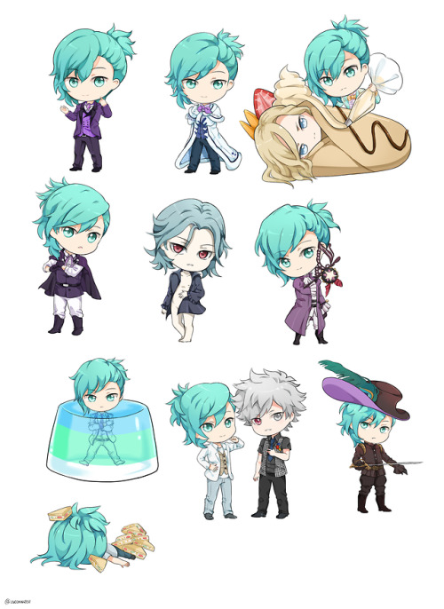 Ai stickers! Reiji: [x]Camus: [x]Ren: [x]