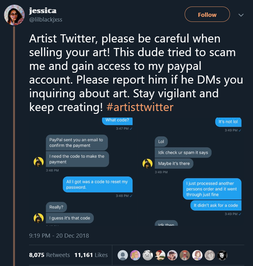 Scam Alert - Commissioning Artists Beware