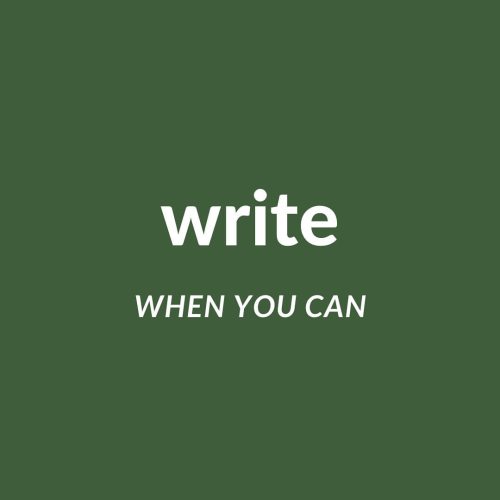 So much advice out there tells you to write every day. It’s solid advice because without writi