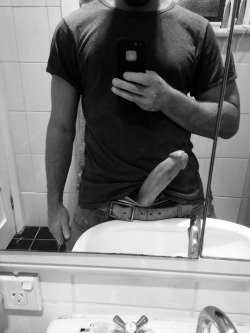 blogxlbigdick:  huge selfie                                              1.big dick2.big bulge  dbrownskin4u:  Damn!