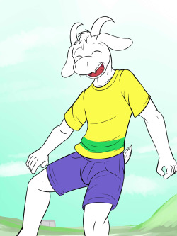 Goatbro playin out side