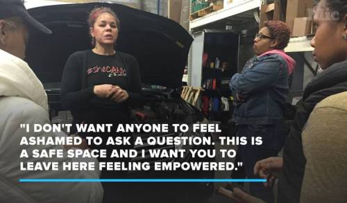 lavendersucculents: micdotcom: Meet the female mechanic trying to disrupt the male dominated auto-