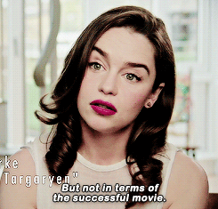 Emilia Clarke on Game of Thrones: The Musical for Red Nose Day (x)