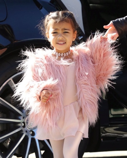 kardashbabies-news:North arriving at her dance class 15.12.15