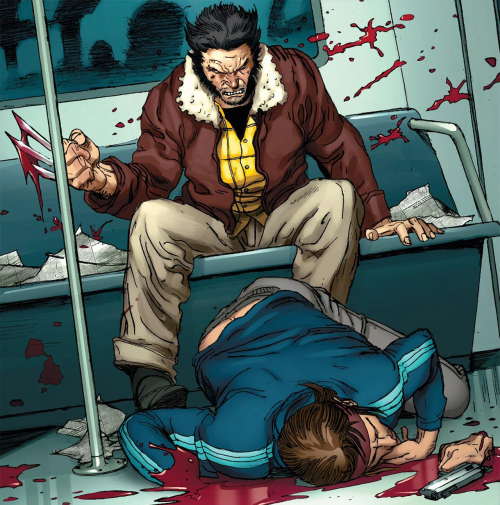 blustreakfreak:  midsnacker:  Wolverine - Weapon X #1  He just cuts off people’s hands all the time I’m telling you guys 