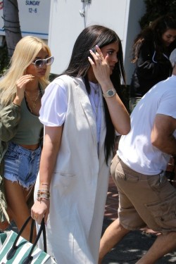 ultimatekimkardashian:  Kylie and Pia Mia at Fred Segal 6.17.2015