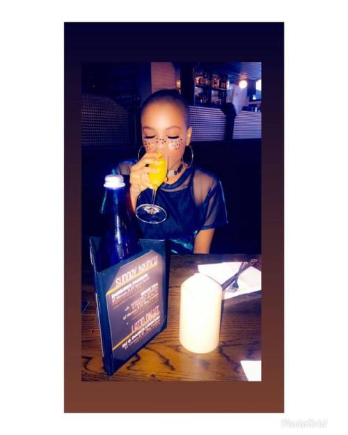 “Drunk in love or just&hellip;.drunk” #sundayfunday #sunday #mimosa #blackgirlmagic 