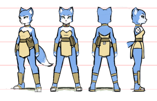 Here is some brand new Krystal concept art created by our new artist, Luigiix.