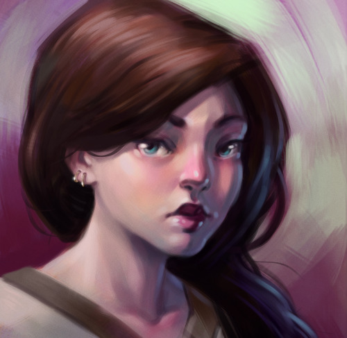 I havnt painted a portrait from my head in a while. Figured i’d try a different brush from my usual 