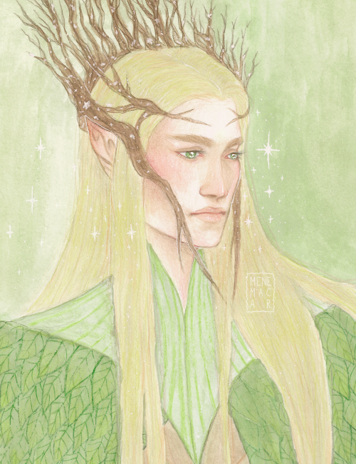 old watercolor practice with our favorite elvenking 