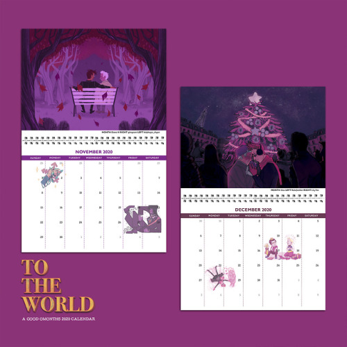 gingerhaole: goodomonths: goodomonths: goodomonths: To The World: A Good Omonths 2020 Calendar We&rs