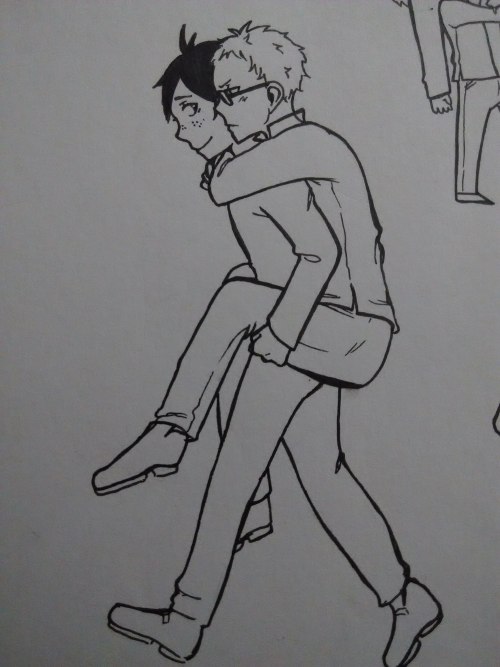 arururin: I just thought yamaguchi carrying tsukki would be hilarious