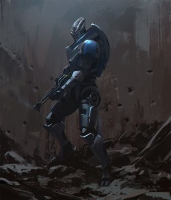 cyberclays:  Garrus - Mass Effect fan art