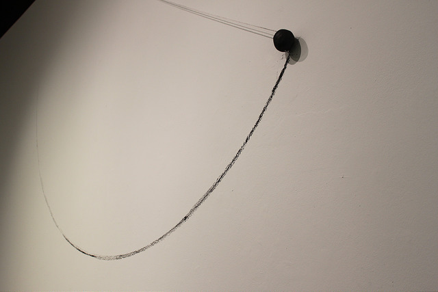 Drawing Pendulums, Handmade Graphite Pencil, Cotton Cord and Graphite on Wall, 2015
Drawing Pendulums, Handmade Graphite Pencil, Cotton Cord and Graphite on Wall, 2015
Drawing Pendulums, Handmade Graphite Pencil, Cotton Cord and Graphite on Wall,...