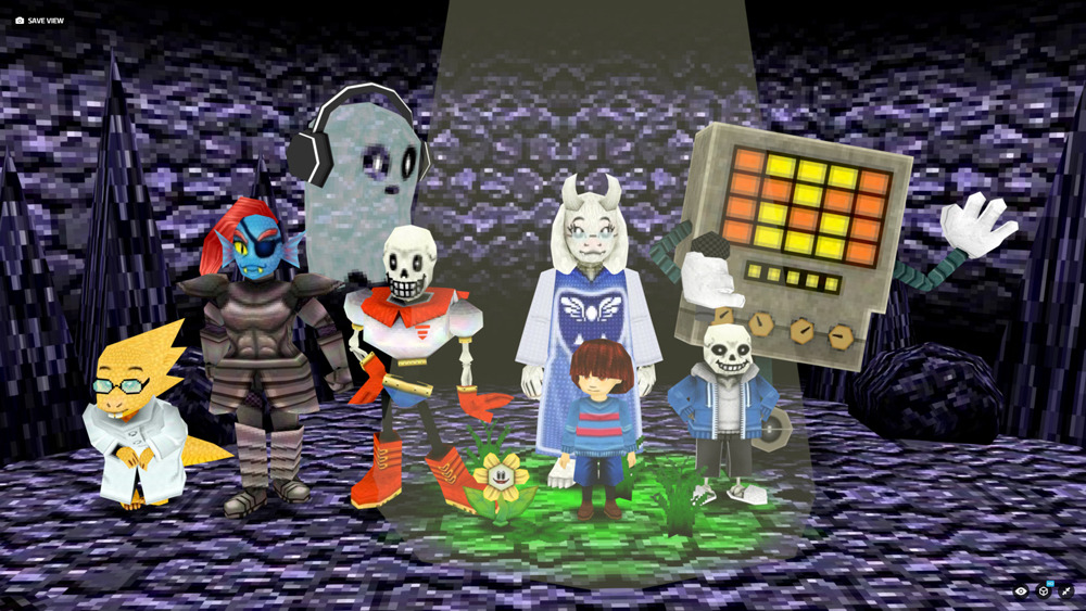 Three recognizable characters in the style of the undertale intro : r/ Undertale