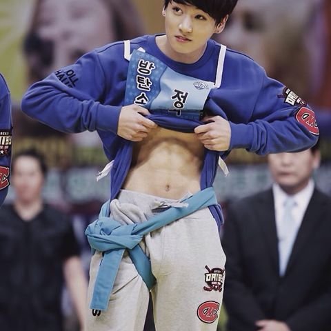 kpopxxx:Looks like a baby…but then you look at the sweatpants…
