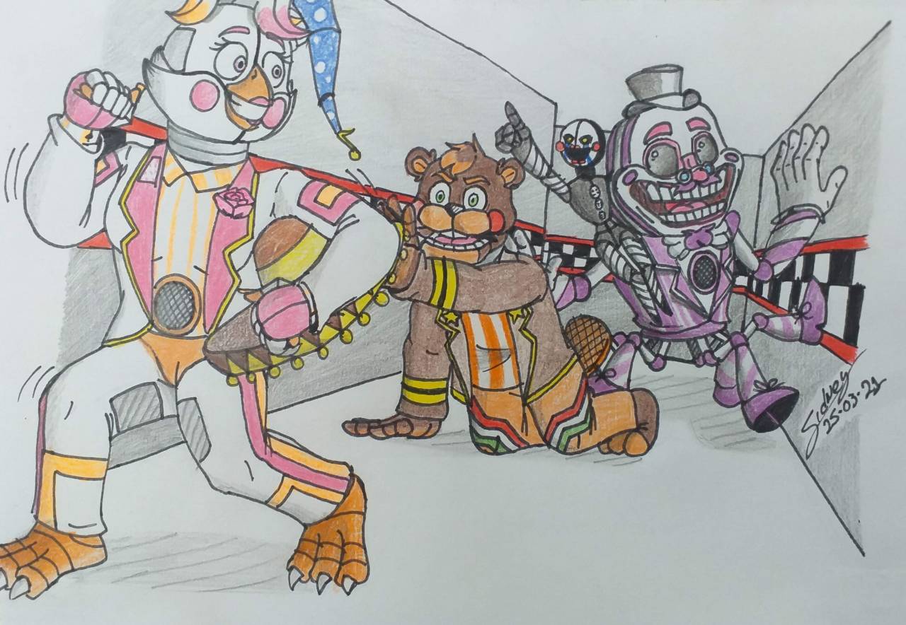 TheHoboArtist — Scenario 2: “The Hat Thief” Funtime Chica decided
