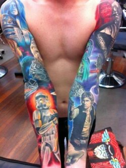 bodymods-and-nerdythings:  Star wars tattoo