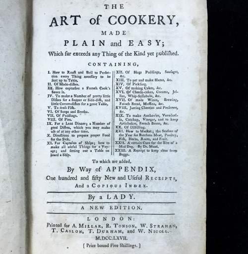 Need help cooking a colonial English Thanksgiving meal? Look no further than our copy of the 1767 ed