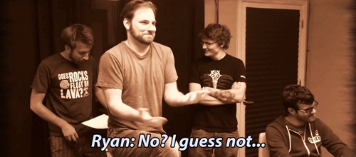 ryanismyfave:Geoff: I think we can all agree that our plan failed. So I got a new plan and I’m going