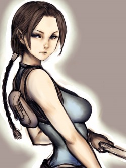 rule34andstuffreborn:  Top 34 Fictional characters that I would  fuck(provided they were non-fictional):15. Lara Croft (Tomb Raider).