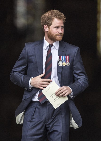 princeharrybeard:  Prince Harry leaves after a service marking the 75th anniversary of Explosive Ord