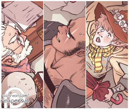 Support me on Patreon => Reapersun on PatreonI forgot to share this here! Some preview snips from my piece for @theadventurezine ! The book is available for preorder now and all funds go to charity, so go check it out!
